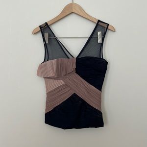BCBG Max Azria mesh top size 2